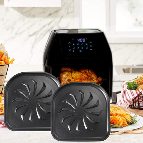 Air Fryer Drip Tray for PowerXL Air Fryer,Air Fryer Replacement Parts,2 Pcs Drip Pan for PowerXL Air Fryer Pro,PowerXL Vortex Air Fryer Pro,PowerXL Vortex Air Fryer Pro,Power AirFryer Oven