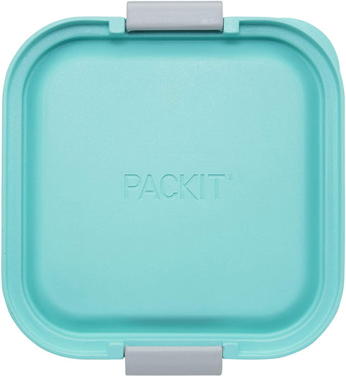 PackIt Mod Snack Bento Food Storage Container, Mint Green
