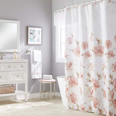 SKL Home by Saturday Knight Ltd. - U1101800240004 Misty Floral Tissue Box Cover, 6.09x6.33x6.39, Pink