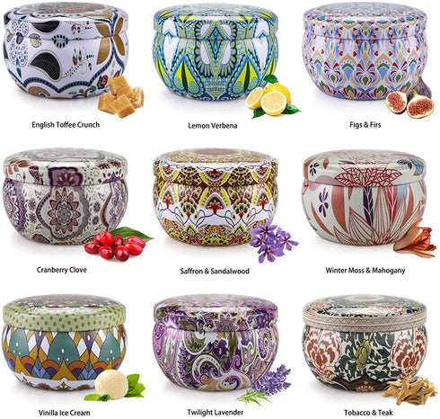 Candles Gifts for Women Best Friends,9 Pack Soy Wax Candles for Home Scented|22.5 oz 135H Burn Aromatherapy Candles|Brithday Mothers Day Gifts Ideal for Mother Sister Girlfriend.