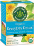 Traditional Medicinals Organic EveryDay Detox Dandelion Herbal Tea, Supports Liver & Kidney Function, (Pack of 2) - 32 Tea Bags Total