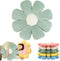 Flower Pillow Flower Floor Pillow Cute Pillows Aesthetic Daisy Pillow Flower Floor Pillow Seating Cushion Flower Pillow Indie Flower Shaped Pillow (Green)