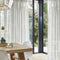 FMFUNCTEX Linen-Blend Sheer Curtains for Living Room 63-inch Long Vintage Flax Window Drapes for Farmhouse Bedroom Rod Pocket 52" Wide Set of 2 Natural