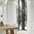 FMFUNCTEX Linen-Blend Sheer Curtains for Living Room 63-inch Long Vintage Flax Window Drapes for Farmhouse Bedroom Rod Pocket 52" Wide Set of 2 Natural