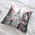 Eiffel Tower Throw Pillow Covers Square Cushion Couch Pillows Case for Bed Sofa Living Room Decorative 18" x18"