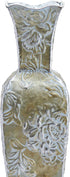 Elements 5274372 Gold Floral Decorative Metal Vase, 24-Inch, Assorted