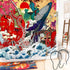DESIHOM Cool Japanese Shower Curtain Funny Anime Octopus Shower Curtain Asian Wave Shower Curtain Ocean Theme Polyester Fabric-72" x 72"