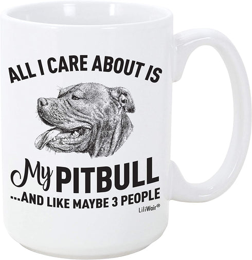 Pitbull Mom Gifts Mugs For Christmas Women Men Dad Decor Lover Decorations Stuff I Love Pitbull Coffee Accessories Talking Art Apparel Funny Birthday Gift Home Supplies Products Dog Coffee Cup Mugs