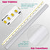 Wireless Cabinet Lighting Dimmable Remote Control Super Bright Led Under Cabinet Lighting Wireless for Closet Kitchen Shelf Counter Case,3PCS 1 feet Led Rigid Strip Warm White 3000K 12W 1500 Lumens