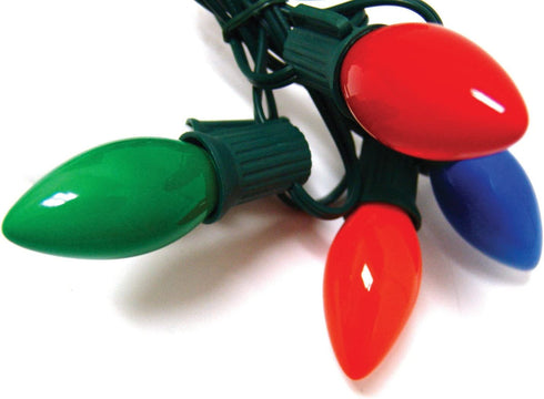 Good Tidings Northlight Holiday Light Set, 25-Lights, Ceramic Multi-Colored C9