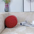 Round Neck Pillow Roll Cervical Support Pillows Neck Pain Relief Cylinder Bolster Pillows with Removable Washable Cover for Sleeping, Chair, Car, Sofa (1, Red)