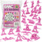 BMC Plastic Army Women - 36pc Pink Female Soldier Figures - Made in USA