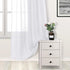 DWCN White Sheer Curtains Semi Transparent Voile Rod Pocket Curtains for Bedroom and Living Room, 52 x 63 inches Long, Set of 2 Panels