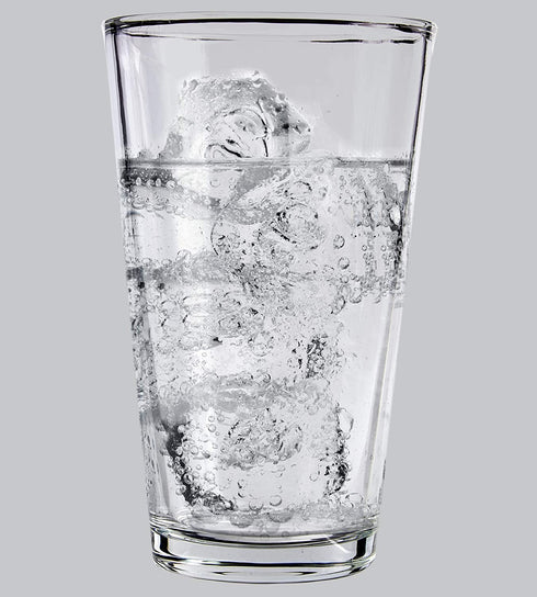 1 Pint Beer Glasses - 2 Pack Elegant 16 oz Tall Clear Drinking Glass and All Purpose Tumblers Pub Style Design For Home Dining, Bars, and Parties by Kitchen Lux