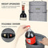 BALEINE 2 Bottle Wine Carrier - Insulated & Leakproof Wine Cooler Bag with Shoulder Strap for Picnic, Travel, BYOB Restaurant, Wine Gifts for Women (Ash Grey, 2 Bottle)