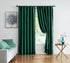 Pompom Green Full Blackout Curtains for Bedroom Living Room 63 inch Thermal Insulated Window Curtain Panels for Chrismas Décor 50" w x2 Panels Rod Pocket