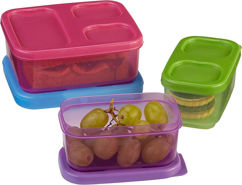 Rubbermaid LunchBlox Kids Tall Lunch Bag Kit, Purple/Pink/Green, 1866738