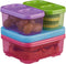 Rubbermaid LunchBlox Kids Tall Lunch Bag Kit, Purple/Pink/Green, 1866738