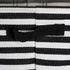DII Laundry Storage Collection Cabana Stripe Collapsible and Waterproof Bins, Small Rectangle, 12x7.5, Black, 2 Piece