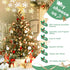Christmas Tree Topper Star Lighted with Rotating Snowflake LED Projector, Gold Star 3D Glittered Christmas Xmas Tree Decorations Projector Angle Adjustable