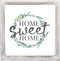 Barnyard Designs Home Sweet Home Sign Rustic Primitive Country Home Decor Framed Wall Sign 13" x 13? x 1"