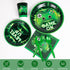 Decorlife Video Game Party Supplies Serves 8, Cute Gamer Birthday Decorations for Boys, Complete Pack Includes Tablecloth, Pre-Strung Banner, Green, Total 58PCS