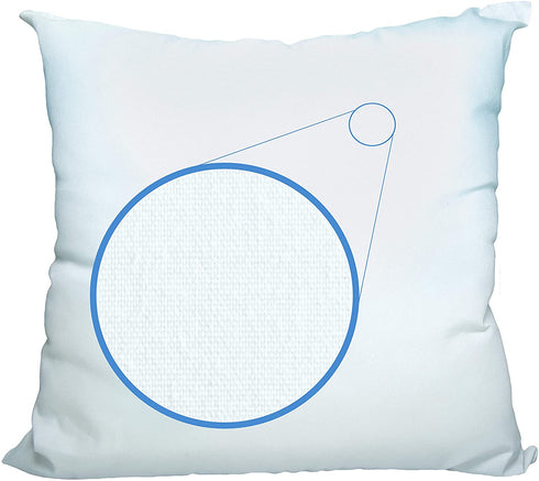 Foamily Set of 4-16 X 16 Premium Outdoor Water Resistant Hypoallergenic Stuffer Pillow Throw Inserts Sham Square Form, 16" L X 16" W, Standard/White