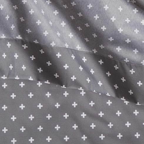 Amazon Basics Soft Microfiber Sheet Set with Elastic Pockets - Queen, Grey Plus's