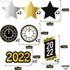 Happy New Years Swirl Decorations 2022 Pack of 40, Gold Glitter | Happy New Year Decorations 2022 | New Years Eve Party Supplies 2022 | NYE Decorations 2022 | Happy New Years Eve Decorations 2022