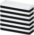 Kitchen Towels 100% Cotton - Machine Washable - Extra Soft 12x12 Black and White Dobby Weave Dish Towels, Tea Towels, Bar Towels - 12 Pack