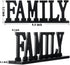 4 Pieces Love Faith Hope Family Wood Word Sign Black Wooden Cutout Letter Table Sign Rustic Letter Tabletop Decorations Freestanding Wood Sign for Home Room Fireplace Table Centerpiece Decoration