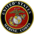 Ramsons Imports U.S. Marine Corps Emblem 12" Round Metal Sign, Made in USA