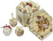 FAVRD 12 Days of Christmas Ornaments Set Shatterproof Christmas Tree Decorations Christmas Decor Holiday Decorative Hanging Ornaments, Set of 14, Each Ornament 3 Inch Diameter, 3.5 Inch High, Beige