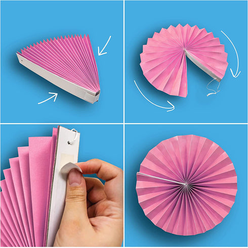 Confetti Hanging Paper Fans
