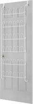 Whitmor 18-Pair Over The Door Shoe Rack, Unisex, White