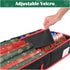 Yescom Christmas Wrapping Paper Storage Box Divider Xmas Decor Organizer Container, Black