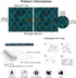 HaokHome 96034 Peel and Stick Wallpaper Graphic Trellis Sapphire Blue/Gold Removable contactpaper for Home Bathroom Decorations 17.7in x 118in