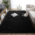 Wondo Ultra Soft Black Area Rug Shag Fluffy Rug for Bedroom Living Room, 3'X5' Modern Fuzzy & Shaggy Plush Carpet for Girls Room Boys Nursery Kids Playroom Home Decoration Floor Rugs, 3X5ft