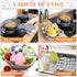 Hot Bowl Holder Microwave Safe Holder Multipurpose Hot Heat Proof Plate Holder to Prevent Hand from Heat and Maintain Food Warm for Heat Soup Food Meal (Grey,5 Pieces)