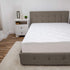 Soft-Tex Restonic 300 Threadcount Striped Mattress Pad, King, White