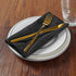 Cloth Napkins 17x17 inch 25 Packs Washable Polyester Dinner Napkins Soft Table Napkins for Wedding Party Dining Banquet(Black,25PCS)