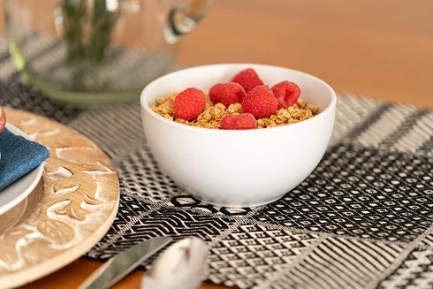 10 Strawberry Street Wazee Matte - 5.5"/16 Oz Cereal Bowl - Set of 6 - White