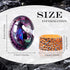 Dragon Egg Ornament, Crystal Transparent Resin Dragon Statue Egg, Exquisite Dragon Egg with Circular Base for Living Room, Bedroom, Office Outdoor Indoor Decoration (Chic Style)