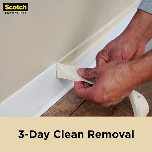 Scotch Contractor Grade Masking Tape, 0.94 inches by 60.1 yards (360 yards total), 2020, 6 Rolls