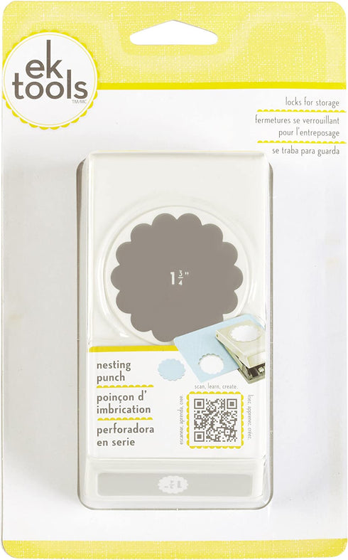 EK Tools Circle Punch, 1.75-Inch Scalloped Edge