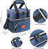ExtraCharm Insulated Lunch Bag for Men Women Adult, Dual-Compartment Large Lunch Box Reusable Lunchbox Cooler for Work Office Picnic