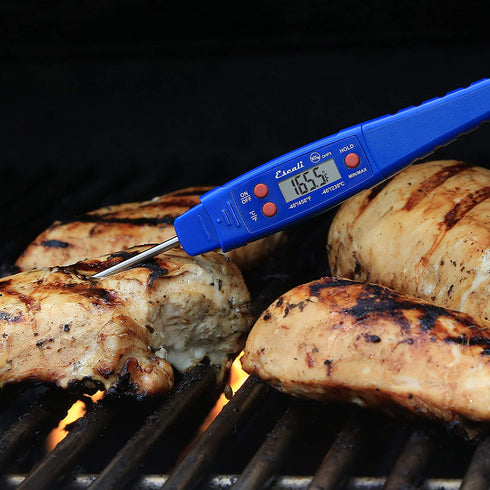 Escali Advanced Digital Waterproof Meat Thermometer, Min/Max Recall, Pack of 1, Navy Blue