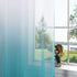 Teal Curtains 84 Inch Length for Bedroom Decor Pair Set 2 Panels Ombre Aqua Blue Turquoise Gradient Grommet Semi Drapes Transparent Window Sheer Beach Curtains for Living Room Girls Dining 52x84 Long