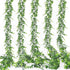 COCOBOO 5 Packs 30ft Faux Eucalyptus Garland, Artificial Vines Eucalyptus, Green Greenery Garlands for Wedding Arch Decor Boxwood Backdrop, Table, Outdoor, 6 Feet Each