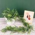 COCOBOO 5 Packs 30ft Faux Eucalyptus Garland, Artificial Vines Eucalyptus, Green Greenery Garlands for Wedding Arch Decor Boxwood Backdrop, Table, Outdoor, 6 Feet Each